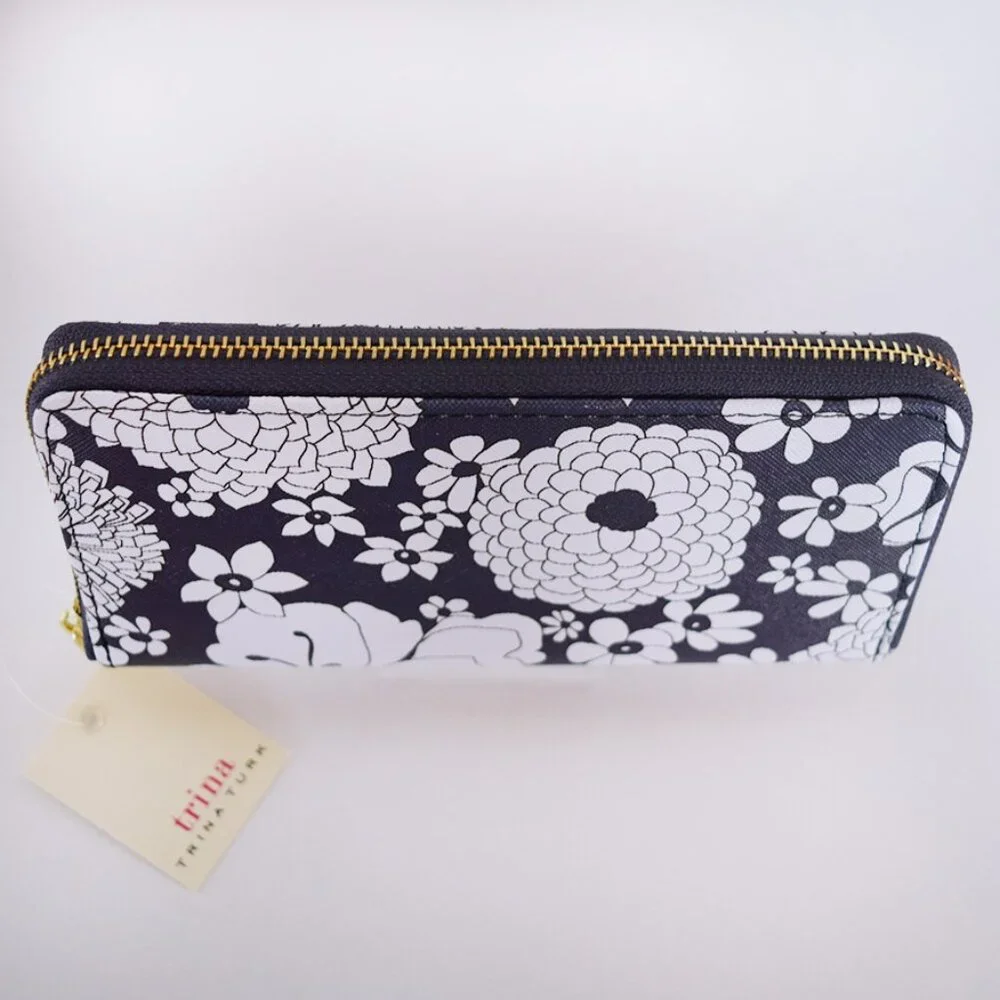 Trina Turk Floral Zip Around Long Wallet